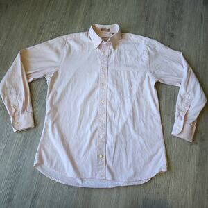 GITMAN Bros Gold Label Premium Dress Shirt Mens 16/34 80x80 Pinpoint Oxford USA